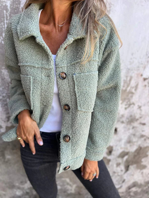 Doris™ - Kurze Wolljacke mit Revers