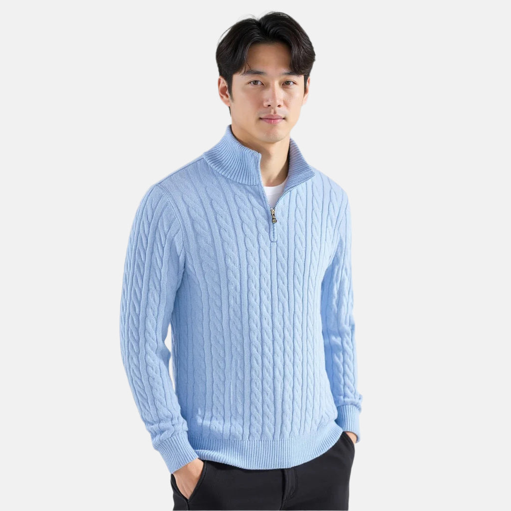 Martin™ - Luxus Strickpullover mit Reißverschluss