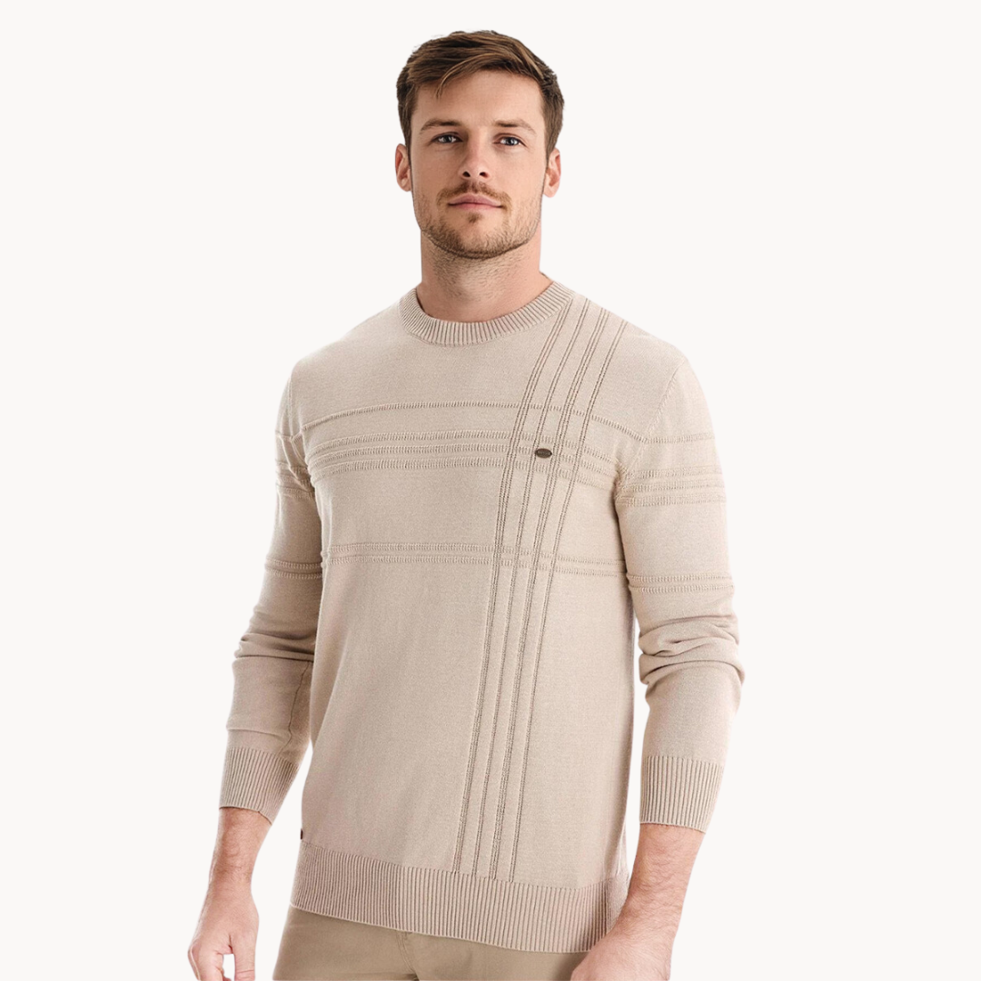 Trendhaus™ | Herrenpullover mit Karodesign