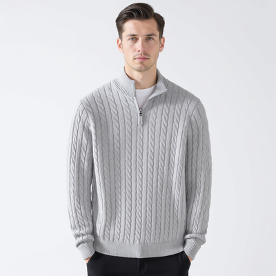 Martin™ - Luxus Strickpullover mit Reißverschluss