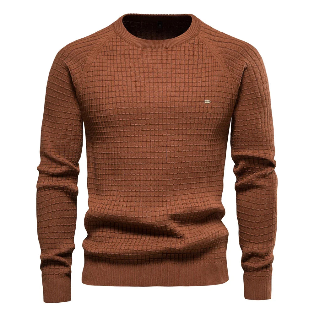 Trendhaus™ | Herrenpullover mit Rastermuster