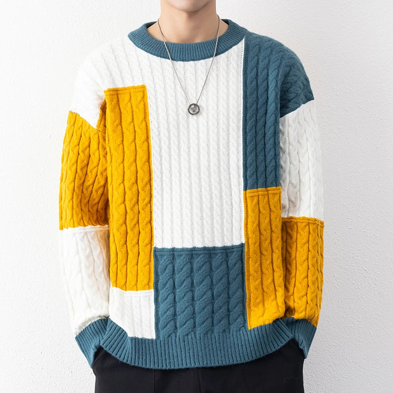 Leandro | Patchwork-Pullover