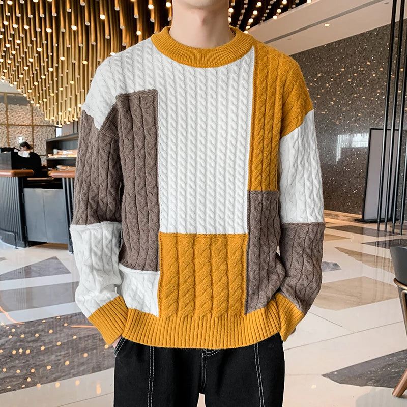 Leandro | Patchwork-Pullover