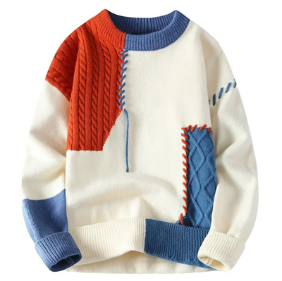 Leon™ - Gemütlicher Patchwork-Pullover